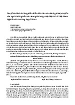 Tóm tắt: Sử dụng mô hình hồi quy Tobit, nghiên cứu này ước lượng sự ảnh hưởng