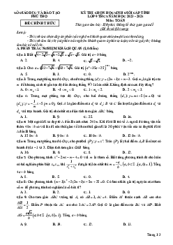 Đề học sinh giỏi cấp tỉnh Toán 9 năm 2023 – 2024 sở GD&ĐT Phú Thọ