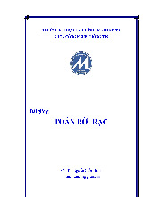 Bài giảng toán rời rạc | Trường Đại học Kinh tế Thành phố Hồ Chí Minh