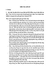Đề cương Kiểm Tra Giữa Kỳ Môn Thương mại quốc tế | Đại học Kinh Tế Quốc Dân