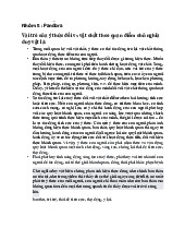 Vai trò của ý thức đối vs vật chất theo quan điểm chủ nghĩa duy vật / Trường đại học Nguyễn Tất Thành