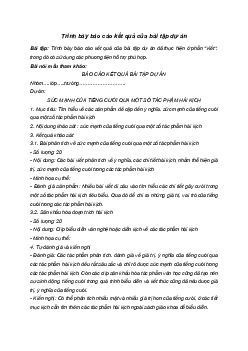Soạn bài Trình bày báo cáo kết quả của bài tập dự án | Ngữ văn 12 Cánh diều (Tập 1)