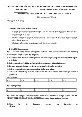 Đề thi học sinh giỏi môn tiếng anh lớp 11 trường THPT chuyên Bắc Ninh