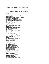 Lời bài hát Thiên Lý Ơi (Jack J97)