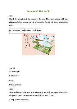 Giải Tiếng Anh 7 Unit 4: Clil | Friends Plus