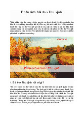 Phân tích bài thơ Thu vịnh - Nguyễn Khuyến | Ngữ văn lớp 8