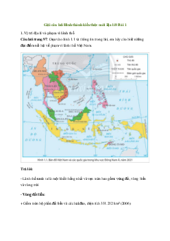 Địa lí 8 Bài 1: Đặc điểm vị trí địa lí và phạm vi lãnh thổ - Chân trời sáng tạo