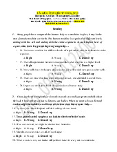 Ngân hàng câu hỏi trắc nghiệm | Trường Đại học Y Dược , Đại học Quốc gia Hà Nội