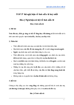 TOP 37 mẫu bài Nghị luận xã hội về tình mẫu tử hay nhất | Văn mẫu lớp 12