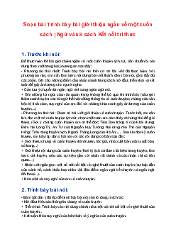 Soạn bài Trình bày bài giới thiệu ngắn về một cuốn sách | Ngữ văn 8 sách Kết nối tri thức