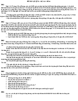 Bài tập Quản trị tài chính và lời giải | Trường Đại học Kinh tế và Quản trị Kinh doanh, Đại học Thái Nguyên