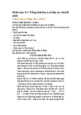 Đề thi học kì 1 Tiếng Việt lớp 4 có đáp án chi tiết nhất