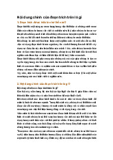 Nội dung chính của đoạn trích trên là gì