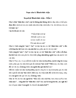 Soạn bài Đánh thức trầu - Chân trời sáng tạo 6