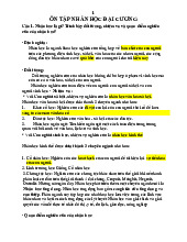 Đề cương Nhân học đại cương kỳ 2 (2022 - 2023)| Đại học Sư phạm Hà Nội