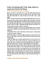 Chánh văn phòng là gì? Chức năng, nhiệm vụ, quyền hạn Chánh Văn Phòng