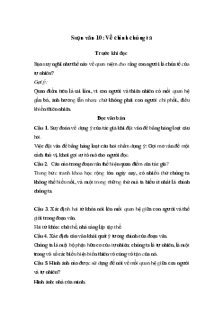 Soạn bài Về chính chúng ta - Kết nối tri thức Ngữ văn lớp 10