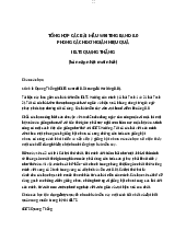 Tổng hợp bài mẫu Writing - IELTS | Trường Đại học Hà Nội