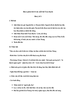 Văn mẫu lớp 11: Phân tích 8 câu thơ cuối bài Trao duyên (2 Dàn ý + 13 mẫu) | Cánh diều