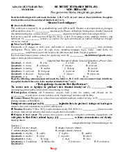 Đề Thi Thử Tốt Nghiệp 2026 Tiếng Anh Sở GD Ninh Bình Lần 1 Giải Chi Tiết