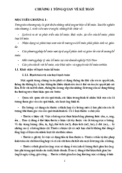 Lý thuyết Chương 1 :Tổng quan về kế toán