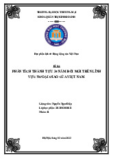 Phân Tích Thành Tựu Đổi Mới Ngoại Giao Việt Nam | bài thảo luận lịch sử Đảng Cộng sản Việt Nam