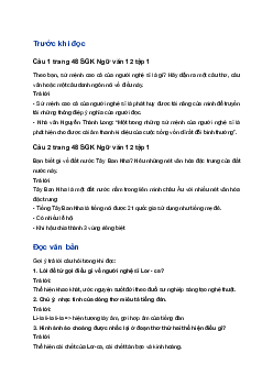 Soạn bài Đàn ghi ta của Lor-ca | Ngữ Văn 12 Kết nối tri thức (Tập 1)