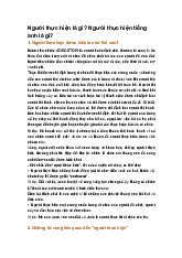 Người thực hiện là gì? Người thực hiện tiếng anh là gì?