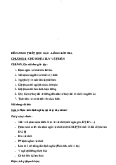 Đề cương Ôn thi kết thúc học phần môn Triết học - Chủ nghĩa xã hội khoa học| Trường Đại học Kinh tế, Đại học Quốc gia Hà Nội