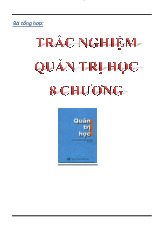 Tổng hợp 640 câu trắc nghiệm - Môn Quản trị học -  Đại Học Kinh Tế - Đại học Đà Nẵng