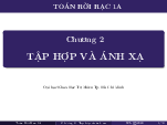 Bài giảng Chương 2: Tập hợp và ánh xạ | Toán rời rạc