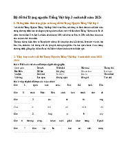 Bộ đề thi Trạng nguyên Tiếng Việt lớp 3 mới nhất năm 2024