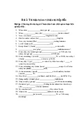 Bài 16 Thì hiện tại đơn và hiện tại tiếp diễn môn Tiếng Anh    | Học viện Nông nghiệp Việt Nam