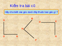 Giáo án điện tử Toán 4 Cánh diều: Góc nhọn, góc tù, góc bẹt
