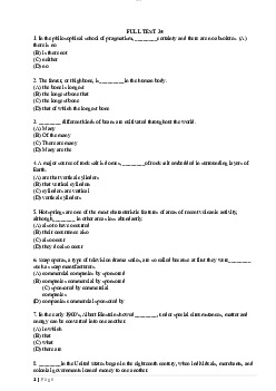 Bộ câu hỏi ôn tập môn Tiếng Anh