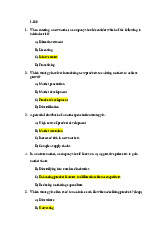 TOP 200 câu hỏi trắc nghiệm ôn tập học phần Marketing strategy | Trường Đại học Quốc tế, Đại học Quốc gia Thành phố Hồ Chí Minh