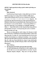 BÀI TIỂU LUẬN CHUYÊN ĐỀ 9: NGUỒN NGUYÊN LIỆU BÁN TỔNG HỢP THUỐC STEROID