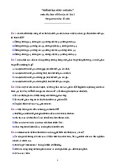 Đề thi Kiểm tra Sinh học Phân tử lần 2 | Đại học Y khoa Phạm Ngọc Thạch