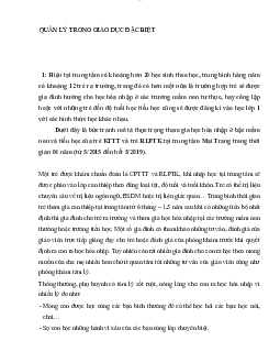 Chương trình quản lý trong giáo dục đặc biệt  | Đại học Sư Phạm Hà Nội