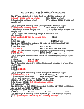 Bài tập trắc nghiệm Kiến trúc máy tính - Kiến trúc máy tính | Trường Đại học Kiến trúc Hà Nội