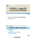 Chương 2: CUng cầu và giá cả thị trường - Môn Kinh tế vĩ mô - Đại Học Kinh Tế - Đại học Đà Nẵng