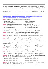 Đề giữa kỳ 1 Toán 10 năm 2024 – 2025 trường THPT Phan Chu Trinh – Phú Yên