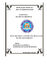 Thực trạng và giải pháp tăng thu Ngân sách Nhà nước Việt Nam hiện nay | Bài thảo luận tài chính tiền tệ