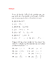 Bài tập chương 2 - Môn Toán cho các nhà kinh tế | Đại học Kinh Tế Quốc Dân