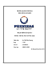 Già Hóa Dân Số Ở Hàn Quốc | Bài tiểu luận môn Nhập môn Hàn Quốc