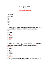 Trắc nghiệm Chương 1 Tổng quan | Môn Hệ thống máy tính & truyền thông - Đại học Cần Thơ