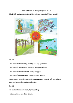 Soạn bài Các mùa trong năm (trang 80) | Tiếng việt 2 Sách Cánh diều