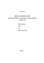 Phân tích thị trường mặt hàng sữa tại Việt Nam - Tiểu luận kinh tế vĩ  mô | Đại học Lâm Nghiệp