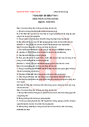 Tổng Hợp Đề Kiểm Tra 1 Môn: Pháp Luật Đại Cương