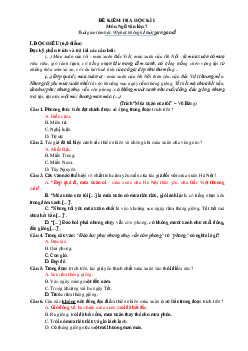 Đề thi học kì 1 môn Ngữ Văn lớp 7 | Đề 1 | Kết nối tri thức